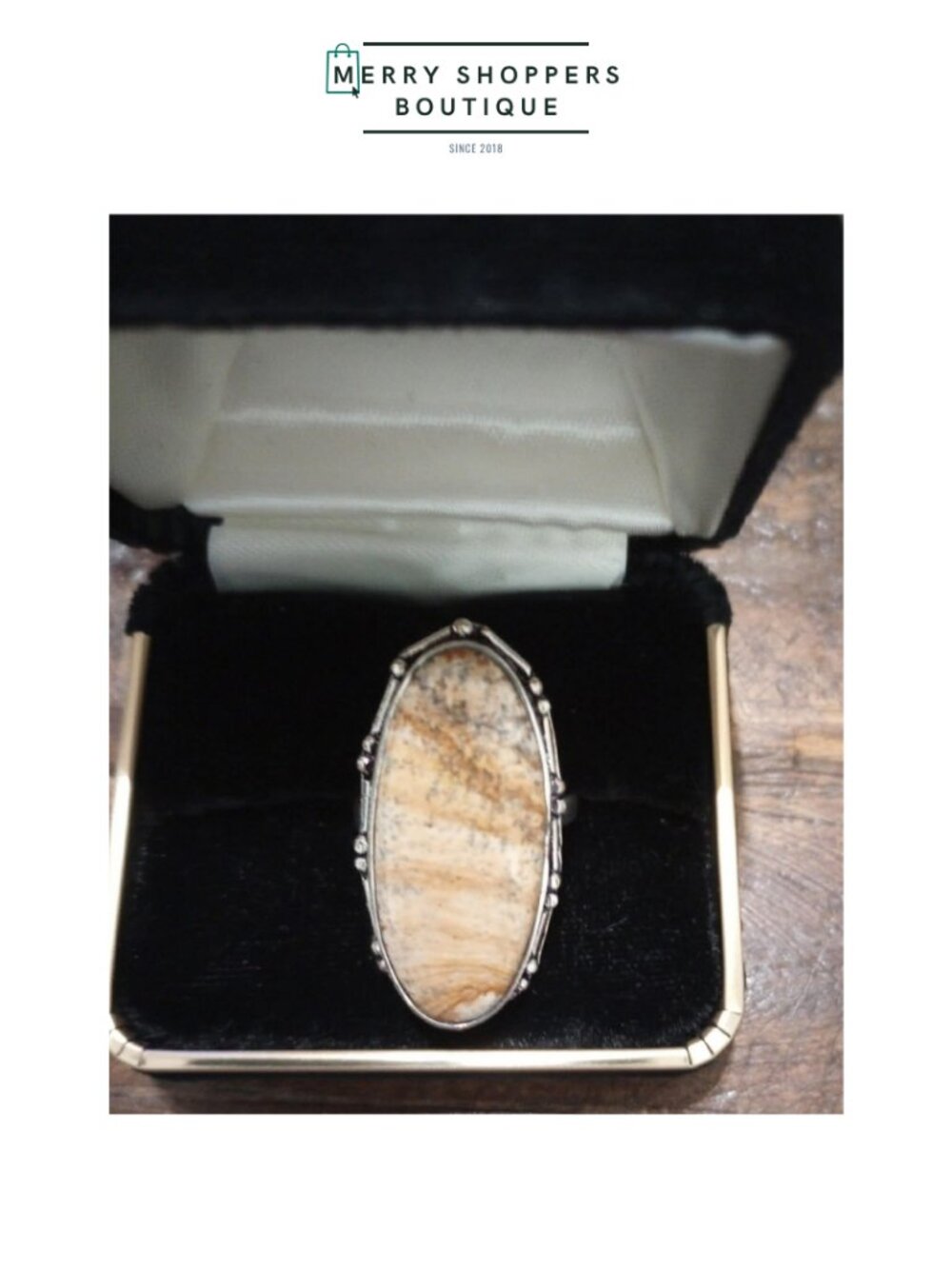 Silver Jasper Ring